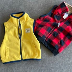 Two fleece vests!